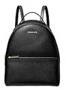 Michael Kors Sheila Medium Logo Backpack, Black Leather, M, Medium
