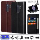 For Samsung Galaxy S9/S9 Plus Case Leather Card Wallet Stand Cover w/Accessories