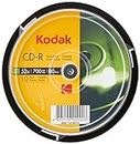 Kodak CD-R Kodak CD-R 700MB 52x Spindle 10 Pack, (580176)