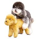 WTTTTW Male Pet Estrus Vent Dog Toys, Silicone Simulation Mating Pet Toy, Pet Dogs Interactive Plush Squeaky Toys, Plush Doll Bride for Dog Wedding Gift,Brown,13cm/5.1In