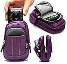 Navitech Purple Digital Camera Case Bag Compatible with The Samsung WB35F