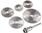 Tools-4-All 6Pc HSS Circular Saw Blade Set for Metal and Dremel Rotary -6 Pieces