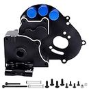 Hobbyfire Aluminum Transmission Case Gearbox with Motor Plate and Suspension Arm Mounts Upgrades Parts for 1/10 Traxxas Slash 2WD Rustler Stampede Bandit, Replace 3691