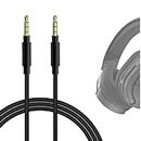 Geekria QuickFit Gaming Headset Extension Cable for Turtle Beach Talkback Cord/Chat Cable/Audio Cord for PS4 / Xbox One Controller with 3.5mm Male to Male Headset Jack (Black, 3FT)