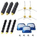 Amyehouse Accessory Replacement Kit of Bristle Brushes & Flexible Beater Brushes & 3-Armed Side Brushes & Aero Vac Filters for iRobot Roomba 600 Series 620 630 650 650 655 660 690 Vacuum Cleaner Parts