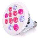 Niello 36W LED Grow Light Bulb,E27/E26 Full Spectrum Grow Lamp, Red and Blue Mixed for Indoor Plants Veg and Flowers,Garden Hydroponics and Greenhouse(3W*12Pcs)
