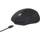 Renkforce RF-FM-CHARGE1 Wireless Mouse Optical Black 6 Buttons 1600 DPI Rechargeable