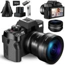 4K Digital Cameras 48MP 60FPS Video Camera WiFi & App Control  for Photography