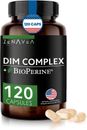 DIM Supplement w/BioPerrine, Men's Fitness Booster, Estrogen Blocker, 120 Caps