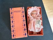 NEW KINGSTATE Dollcrafter Porcelain Doll 5" Inch Baby Girl Pink Polk A Dot Dress