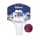Wilson NBA TEAM MINI HOOP 28.5 x 23.1 cm RWB for Kids Toy with Soft plush ball