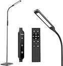 Lastar LED Floor Lamp, Floor Lamps For Living Room with Remote Control & Touch Adjustable, 5 Brightness & 4 Color Temperature, 12W Standing Reading Lamp For Bedroom with Timer & Memory Function, Black