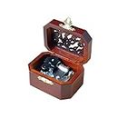 WESTONETEK Vintage Wood Carved Mechanism Musical Box Wind Up Music Box Gift For Christmas/Birthday/Valentine's day, Melody Castle in the Sky