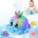Baby Bath Toys for 1 2 3 Year Old Boys Girls, LED Automatic Spray Water Toys