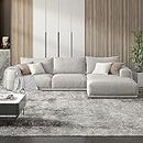 MIRFAR Fabric Sofa Set Combination Sectional Cotton Sofa Chaise Lounger Sofa Living Room Furniture (270cm*170cm*80cm)