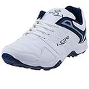 LANCER Men's White Navy Sports Running Shoes Indus-251 (9 UK)