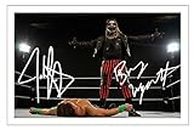 John Cena & Bray Wyatt signiertes Foto mit Aufdruck, vorgedruckt, mit Wrestling-Motiv, 15,2 x 10,2 cm
