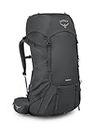 Osprey Rook 65L Men's Backpacking Backpack, Dark Charcoal/Silver Lining