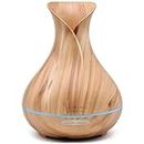 Essential Oil Diffuser, ASAKUKI 400ML Premium Quiet 5-in-1 Humidifier, Natural Home Fragrance Diffuser with 7 LED Color Changing Light and Easy to Use