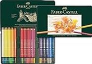 Faber-Castell 110060 - Crayons de couleur Polychromos, étui métallique de 60 pièces