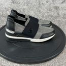 Michael Kors Shoes Women's Size 7.5 M Felix Low Top Trainer Sneaker Black Silver