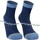 DexShell Waterproof Socks Hiking Walking Outdoor Recreation DEXDRI Yarn Inner for Men and Women, Ankle Blue Wing Teal, Unisex Medium