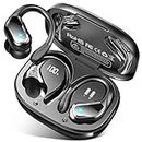 Wireless Earbuds, Bluetooth 5.3 Headphones 75H Sport Headphones with ENC Noise Cancelling Mic, Wireless Headphones In Ear Earhooks Deep Bass, Bluetooth Earphones IP7 Waterproof LED Display for Running