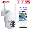 ANRAN 2K Wireless Security IP Camera System HD CCTV Outdoor IR 2Way talk 10XZoom