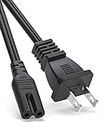 [UL Listed] 6ft Ac Power Cord for Ps5 Ps4 Ps3 Playstation 4 3 Slim Ac Power Cable
