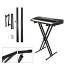 Electric Keyboard Piano Double X-brace Construction Stand Adjustable Dual Tube