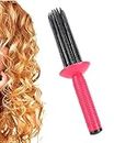 Hair Fluffy Styling Curler Curls Comb,Hair Curler Curling Make Up Brush Roller Tool Portable Hair Curling Roll Comb Anti‑Slip Professional Round Hair Brush for Home Personal Use Travel