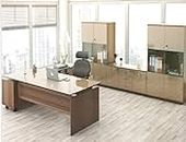 Spacewood Chief Director Suite with 3 Drawers (7 x 7 ft) and (Book case and Credestal) Storage.