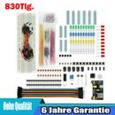 830x Für Arduino Elektronik Bauteile Set Raspberry Steckbrett Steckverbinder DE