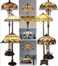 TIFFANY STYLE STAINED GLASS HANDCRAFTED FLOOR LAMPS- PERFECT CHRISTMAS GIFT