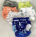 Alva Baby Washable Diapers 6pc Adjustable Snap Cloth
