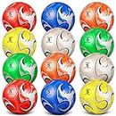 Supervitae 12 Pack Soccer Balls for Teen Adult Sports with Pump Cool for Teen Adult Outside Sport Training Practice Machine Game Stitched Soccer Back to School Soccer Ball Bulk(Size 4)