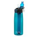 mountop Borraccia portatile con filtro dell'acqua – Bottiglia filtrata per acqua di emergenza con cannuccia integrata a 2 stadi per escursionismo, zaino in spalla e viaggi, senza BPA, 623,7 g