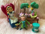 Alice In Wonderland Tea Party Mad Hatter Disney Store Doll Play Set EUC