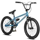 cubsala 20 Inch Kids Bike Freestyle BMX Bicycle for 6 7 8 9 10 11 12 13 14 Years Old Boys Girls and Beginners with 4Peg, Blue…