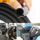 4M D-Shaped Door Rubber Weather Seal Hollow Strip Weatherstrip Car Accessories