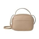 MINISO Women Sling Bag, Solid Color Classic Shoulder Bag for Women Stylish Hand Bag for Women Latest Cross Body Bag for Woman & Girl (Apricot)