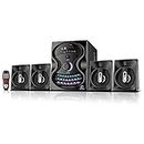 IKALL IK202 Bluetoth Home Theater Multimedia Speaker System with RBG LED and Multiple Connectivity (4.1, Black)