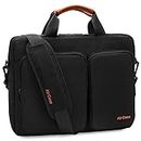 AirCase Laptop Bag Messenger Bag Sleeve for 33.02 cm (13-Inch)/ 35.56 cm (14 inch) Laptop | 2-Multi Pocket (Black)