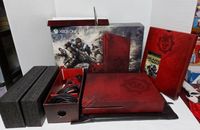 Microsoft Xbox One S Gears of War 4 Limited Edition 2 TB Crimson Red Console CIB