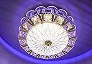 swanart Chandelier Ceiling Light Round Shape Lights and Lamps (Multicolor)-Crystal,Corded electric