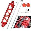 Wazzh Aluminum Alloy Battery Tie Down Bracket, Hold Down Bracket Holder,Car Accessories. red 002