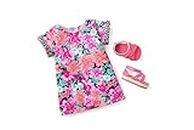 American Girl Truly Me Show Your Sweet Side Outfit for 18-inch Dolls with Floral Printed T-Shirt Dress
