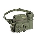 Tripole Polyester Multi-Utility Waist Pack and Sling Bag with Detachable Bottle Holder (Army Green)