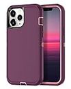 I-HONVA for iPhone 11 Pro Case Shockproof Dust/Drop Proof 3-Layer Full Body Protection [Without Screen Protector] Rugged Heavy Duty Durable Cover Case for Apple iPhone 11 Pro 5.8 Inch,Purple/Pink