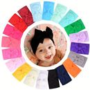 10pcs Random Color Baby Girls Bow Headbands, Soft Headbands, Festival Girls Hair Accessories, Ideal Choice For Gifts